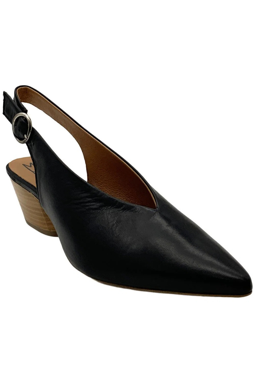 Miz Mooz Women's Heidi Slingback Heels Black - Medium
